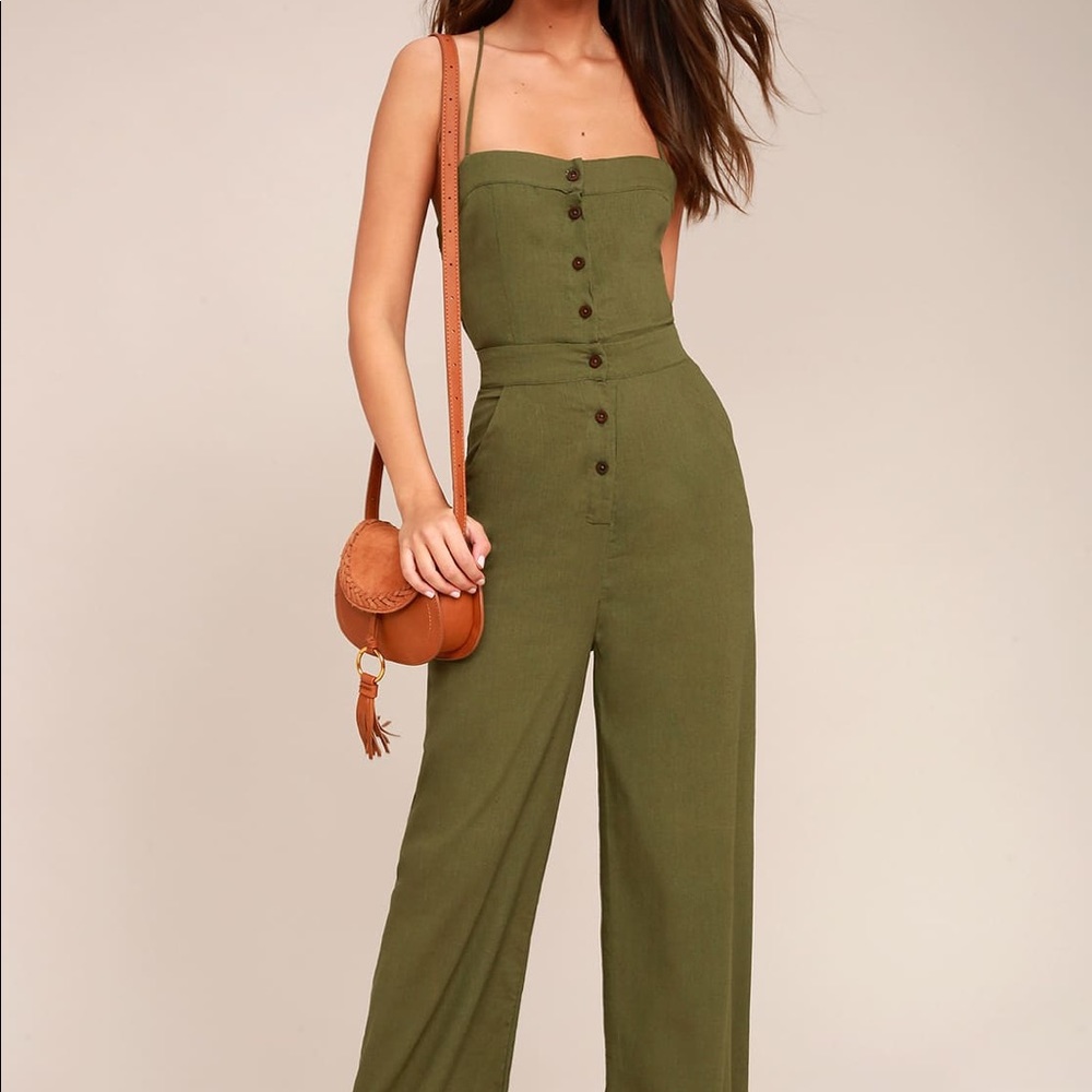 Lulu’s Olive Green Jumpsuit